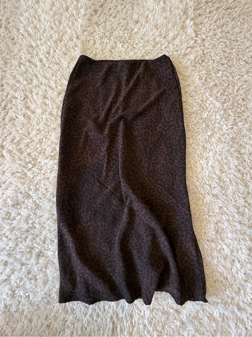 Rachel Zoe Brown Leopard-Print Maxi Skirt